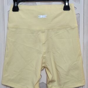 Light Yellow Women's Bike Shorts